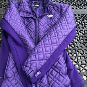 Purple north face jacket